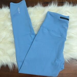 ECHT Seamless High-Waist Leggings Zip Pocket Blue Size Small